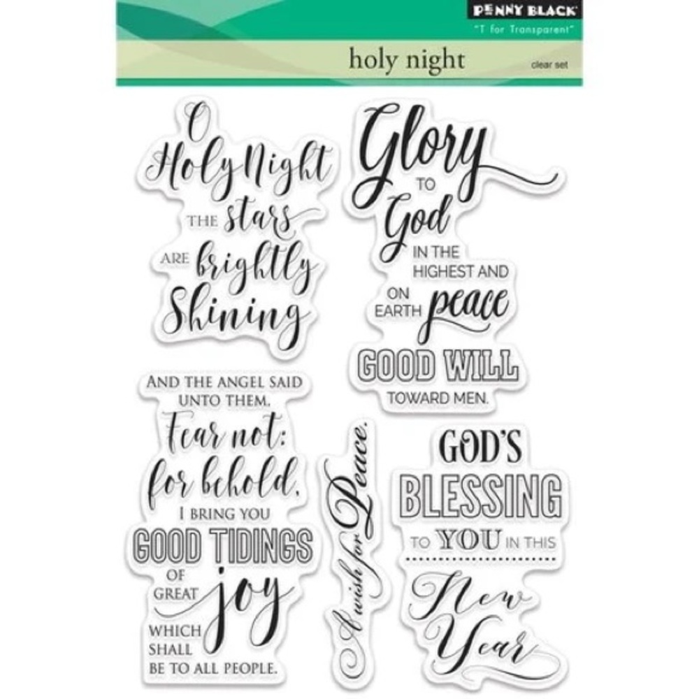 « Holy Night  » Clear Stamp Set by Penny Black